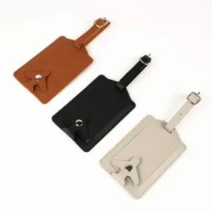 ROS-1006770 시크릿 캐리어네임택 여행용 가죽 러기지택 수화물택