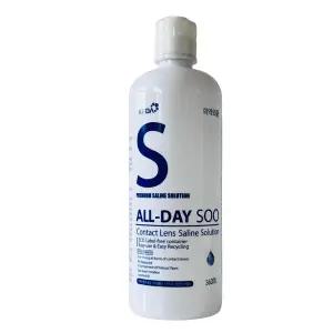 셀바이오 올데이-수 히알루론산 함유 드림렌즈용 프리미엄 렌즈식염수 360ml x 10개입