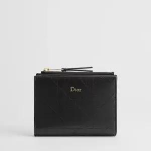 MUST IT_디올트리아농 달리아 지갑 블랙 가죽 반지갑 S4603OSQM_M900