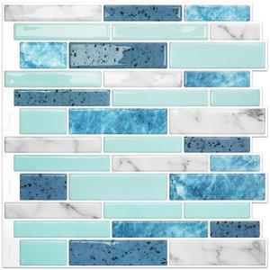 바모스 타일 10장 필 앤 스틱 타일 백스플래시, 벽 타일에 12