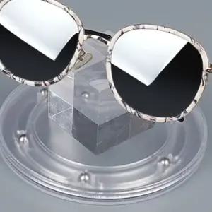 투명 아크릴 소재 라운드 선반 매장용 소품 거치대 턴테이블 방식 가성비 좋은 필수템