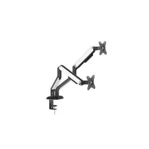 [카멜마운트]듀얼 모니터암 거치대 AMA-2DB 셀프밸런스블랙