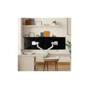 [카멜마운트]MSD2 이지밸런스 듀얼 모니터 거치대 모니터암 스탠드 화이트