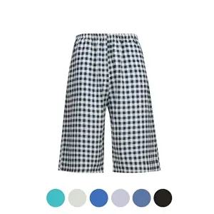 [파파브로]남성 6컬러 인견 체크 7부 잠옷바지 HW-UW-7101