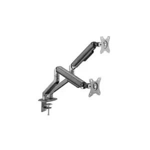 [카멜마운트]듀얼 모니터암 거치대 AMA-2D 셀프밸런스실버그레이