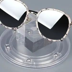 [NS홈쇼핑]투명 아크릴 소재 라운드 선반 매장용 소품 거치대 턴테이블 방식 가성비 좋은 필..[35777359]