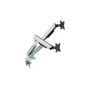 [카멜마운트]RGB모니터암 HMA-2D 듀얼 모니터거치대 LED라이팅