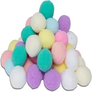 유유덤 50 PCS 2인치 대형 모둠 폼폼 퍼지 공 공예 프로젝트용 홈 데코레이션(라이트)