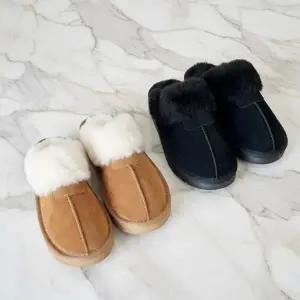 CCS7ECA여성 겨울 일상용 심플 따뜻한 퍼 슬리퍼