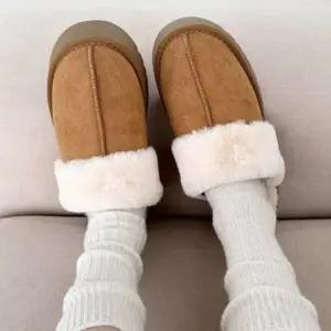 CCS7ECB여성용 겨울 보온 퍼 기모 분리형 슬리퍼