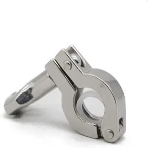 QMINOX 트라이 클램프 0.5-0.75인치 스테인리스 스틸 304 헤비 듀티 위생 싱글 핀(실리콘 개스킷 포함)