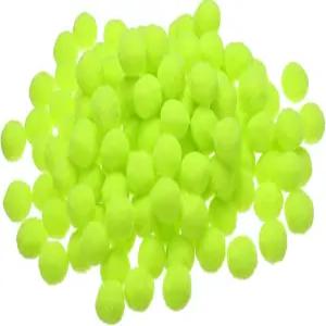 파티킬 폼 1인치/2.5cm 150피스 작은 볼 퍼지 크래프트 공예품 DIY 장식 공예 용품 형광 노란색