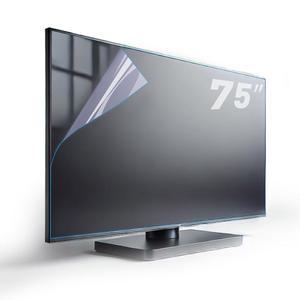 TYRHMY 75인치 눈부심 방지 TV 화면 보호기 블루 라이트 필터 매트 마감으로 주변 빛의 반사와 눈부심을 줄여줍니다 (75인치 B1646)