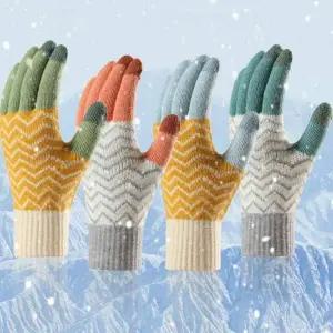 여성 HR64DZ24 4컬러 겨울철 보온장갑 스마트터치 니트장갑
