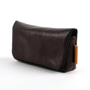 디카 카메라 소형 파우치 브라운 가죽