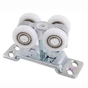 호차 슬라이딩 부속 도어 유리 상부 부품 중문 레일 상단 롤러 폴딩 국산 레일용 문바퀴 미닫이문 접이문de