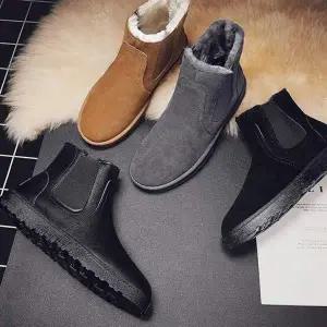 남성 방한 털 부츠 4컬러 겨울 데일리 털신 방한화 ZG3003N