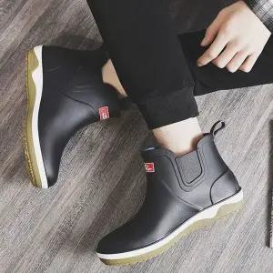 [에이치플러스몰]남성 장마철 방수 신발 레인 워터슈즈 3컬러 여름화 07N