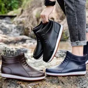 남성 베이직 여름 레인부츠 장화 12N 편안한 데일리 방수 슈즈