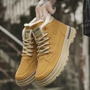 남성 기모 워커 방한 겨울 부츠 털 안감 따뜻한 방수 신발