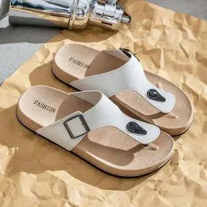 남성 데일리 스트랩 쪼리 슬리퍼 편한 비치 샌들 AT1603