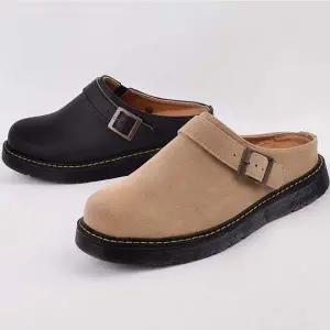 남성 버클 뮬 블로퍼 데일리 슬리퍼 편한 로퍼 슈즈