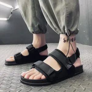 [에이치플러스몰]남녀공용 2컬러 코지핏 스트랩 샌들 슬리퍼 편한 데일리 신발