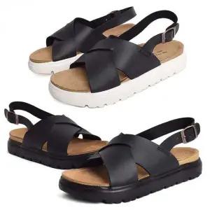 [에이치플러스몰]남성 스트랩 통굽 샌들 버클 오픈슈즈 여름 데일리 샌달