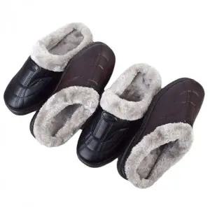 [에이치플러스몰]방한 털블로퍼 남성 겨울 뮬 슬리퍼 발편한 신발 슈즈 털신