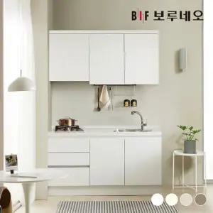 보루네오 나비드 주방 싱크대 시공 일자형 1.5m E0 PET소재