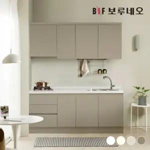 보루네오 나비드 주방 싱크대 시공 일자형 1.8m E0 PET소재