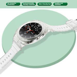 삼성 갤럭시 워치 8 40mm 44mm용 실리콘 스트랩 케이스, 삼성 갤럭시 워치 8 TPU 보호 커버, 스마트 워치