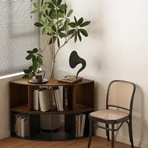 모서리책장 부채꼴 책꽃이 모서리 조합형 길이 틈새장