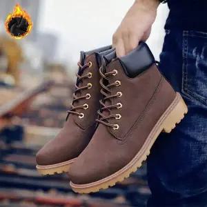 [RIZPICK]방한 트레킹화 남성 겨울 아웃도어 워킹 신발 기모 내피 등산화