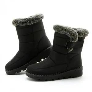 [RIZPICK]남녀공용 겨울 방한화 양털 안감 발목 패딩 부츠 털신