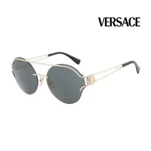 [하프클럽/베르사체]베르사체 선글라스 VE2184 1252/87 라운드 메탈 자외선차단