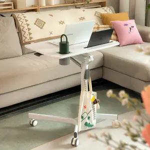 엔산마운트 SW-A02 이동식 사이드 테이블 높이조절 책상 입식 보조책상 노트북 빔프로젝터 프레젠테이션