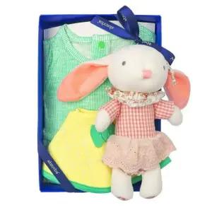 [롯데백화점]압소바 압소바 키키 무소 바디슈트(턱받이)+엘리 막대딸랑이 A1310682-AXC36503