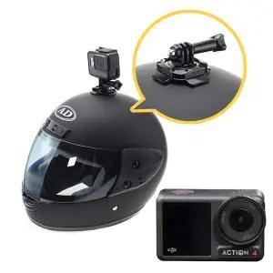 DJI 오즈모 액션 4 호환 액션캠 헬멧 회전 곡면 마운트 안전모