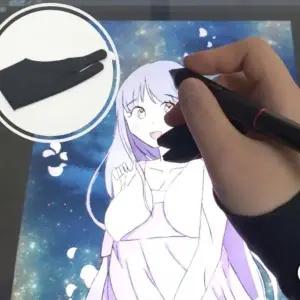 중형 1매 터치 인식 방지 드로잉 장갑 타블렛 태블릿 그리기용 장갑