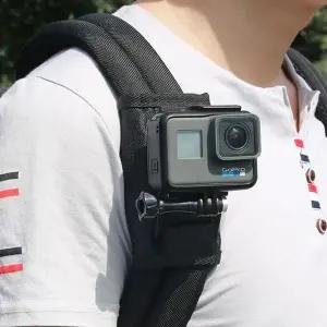 [골드스마일]액션캠 배낭 끈 고정 스트랩 거치대 마운트 고프로 호환