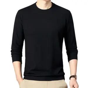 남자 라운드 긴팔티 95~110 5컬러 무지 봄가을 간절기 데일리 와플 티셔츠