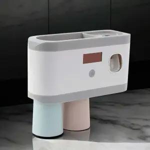 게더릭 태양광충전 무선 칫솔살균기+ 양치컵 세트