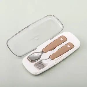 락앤락 유아 휴대용 리틀럽 스텐 스푼포크 세트 자기주도 이유식 MNA