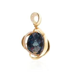 [비앤비골드] 14K 그린사파이어 크로스 라인 펜던트 JNP3922