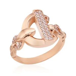 [비앤비골드] 14K 고딕C 커브 큐빅 스틱 체인 반지 RSS38649