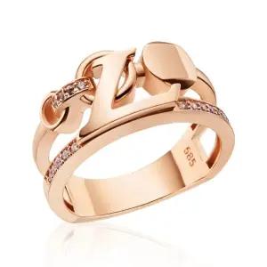 [비앤비골드] 14K 고딕L 볼드 체인 두줄 반지 RSS39268