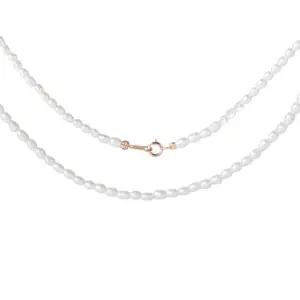 [비앤비골드] 14K 2mm 바로크 진주 목걸이 IGN36464