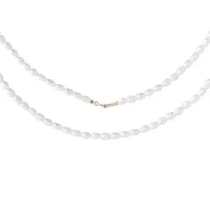 [비앤비골드] 14K 3mm 바로크 진주 목걸이 IGN36465