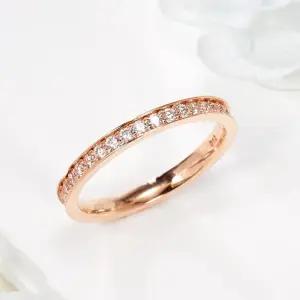 [비앤비골드] 14K 1.5mm 큐빅볼 가드링 올밴드 반지 NPR41436